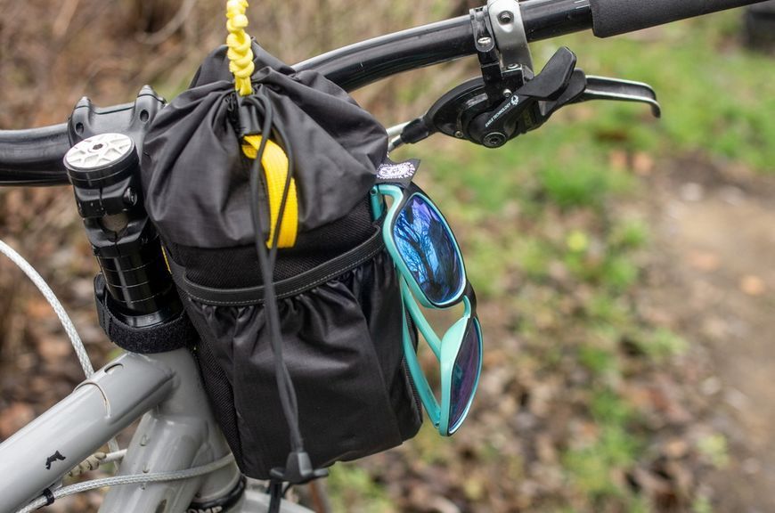 Сумка на руль KasyBag Pocket Pack One hand (кормушка) Black-Yellow KB-PP-OH-b-y фото