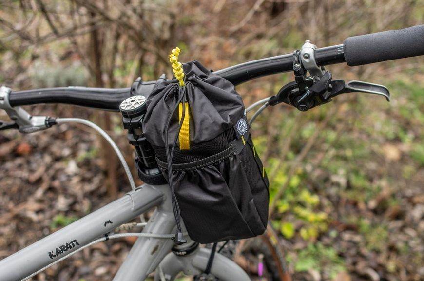 Сумка на руль KasyBag Pocket Pack One hand (кормушка) Black-Yellow KB-PP-OH-b-y фото