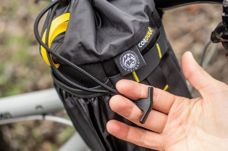 Сумка на руль KasyBag Pocket Pack One hand (кормушка) Black-Yellow KB-PP-OH-b-y фото