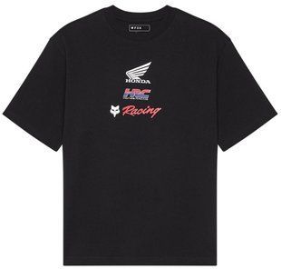 Футболка FOX OVERSIZE Short Sleeve Tee - HONDA&reg; [Black], M 33421-001-M фото