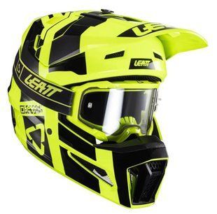 Шлем LEATT Moto 3.5 Helmet + Goggle [Citrus], XXL 1024060425 фото