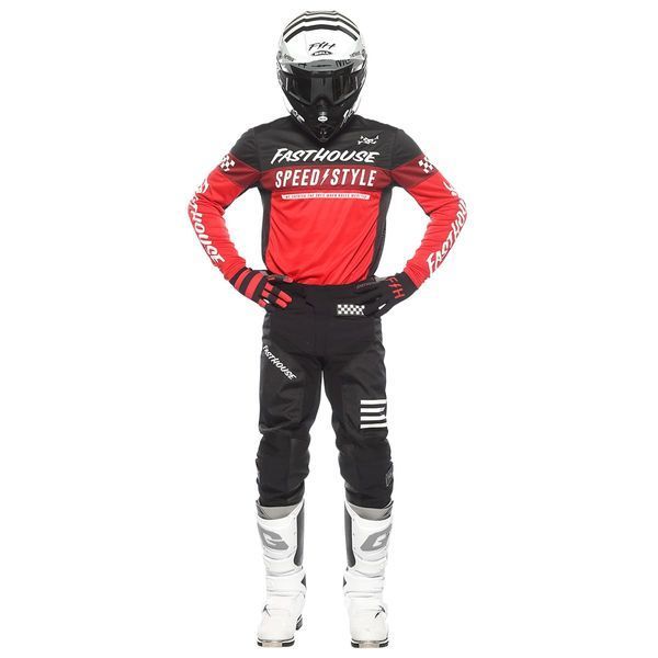 Джерсі FASTHOUSE Grindhouse Akin Jersey, Red/Black - MD 200003-40-09 фото