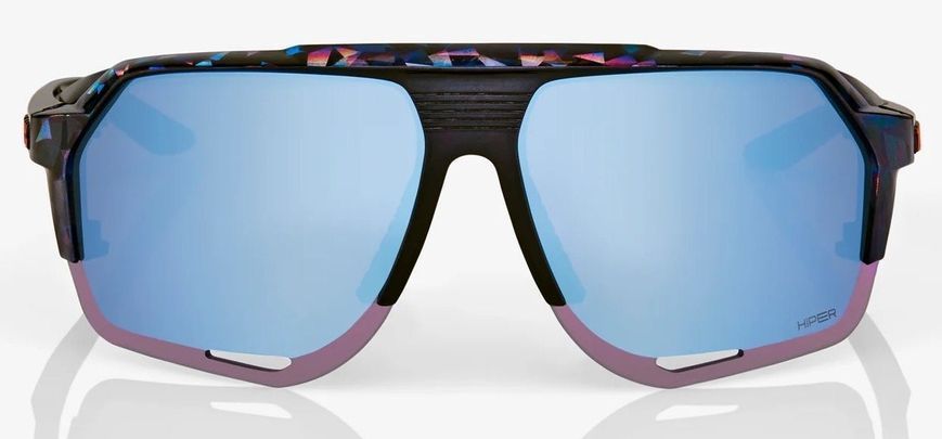 Очки Ride 100% NORVIK - Black Holographic - HiPER Blue Multilayer Mirror Lens, Mirror Lens 60031-00007 фото