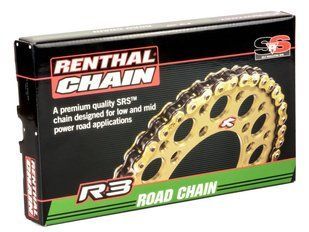 Цепь Renthal R3-3 Chain 520 [Gold], 520-118L/SRS Ring C430 фото