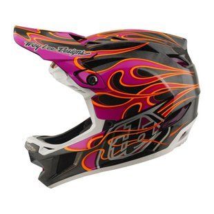 Вело шолом TLD D4 CARBON HELMET; TORCHED [CARBON / MAGENTA] XL 139212015 фото