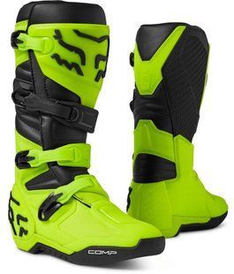 Мотоботы FOX COMP BOOT [Flo Yellow], 12 28373-130-12 фото