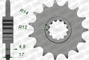 Звезда AFAM 525 Sprocket - Honda, 15z 20515-15 фото