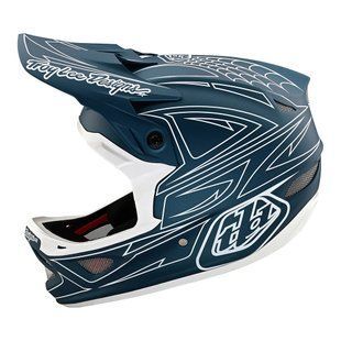 Вело шолом TLD D3 FIBERLITE HELMET SpiderStripe [Blue] S 198550032 фото