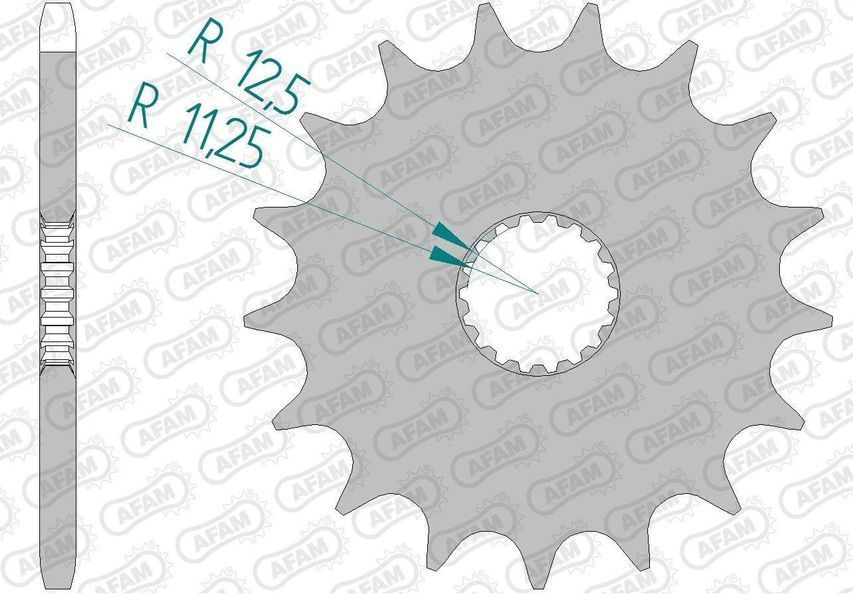 Зірка AFAM Shaft Sprocket 520, 17z 88803-17 фото