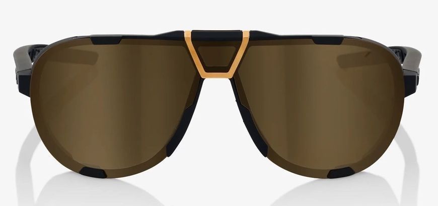 Очки Ride 100% WESTCRAFT+ - Soft Tact Black - Gold Mirror Lens, Mirror Lens 61046-258-01 фото