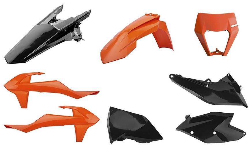 Пластик Polisport ENDURO kit - KTM (17-) [Orange/Black], KTM 90885 фото