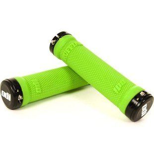 Грипсы ODI Ruffian MTB Lock-On Bonus Pack Lime Green w/Black Clamps (зеленые с черными замками) D30RFLG-B фото