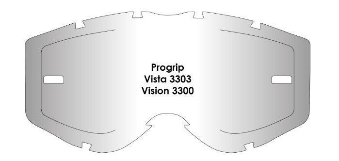 Линза AirScreen для очков Progrip Vista 3303 / Vision 3300 без застежек, Затемненный ( Light smoke ) 011-002-16 фото