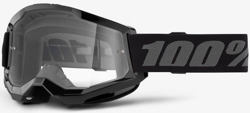 Очки 100% STRATA 2 Goggle Black - Clear Lens, Clear Lens 50027-00013 фото