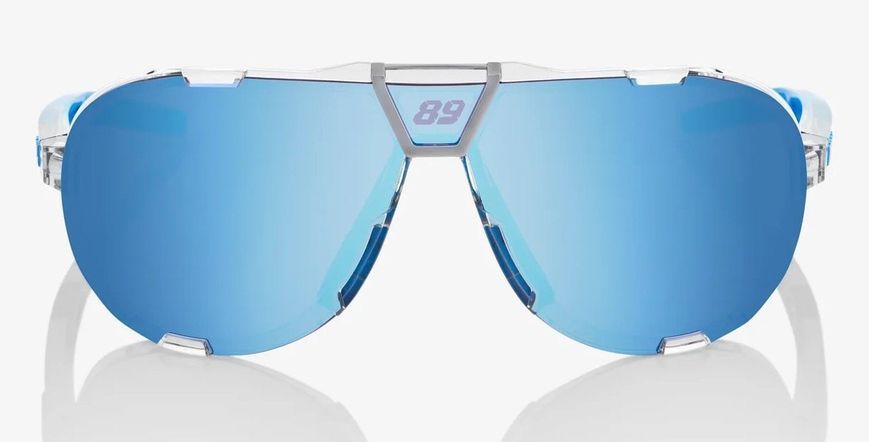 Очки Ride 100% WESTCRAFT+ - Jorge Martin SE Полишеный Clear - HiPER Blue Multilayer Mirror Lens, Mirror Lens 60034-00008 фото