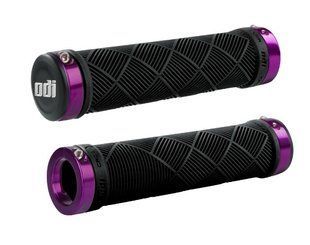 Грипсы ODI Cross Trainer MTB Lock-On Bonus Pack Black/Purple Clamps, черные из фиолетов. замк D30CTB-P фото