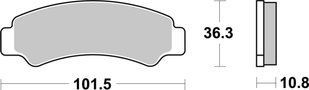 Тормозные колодки SBS Upgrade Brake Pads, EVO Sinter/Sinter 986PSI фото