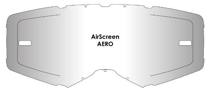 Линза AirScreen для очков AirScreen AERO EX Kit без застежек, Прозрачный водоотталкивающий ( Clear Hydrophobe ) 001-019-10 фото