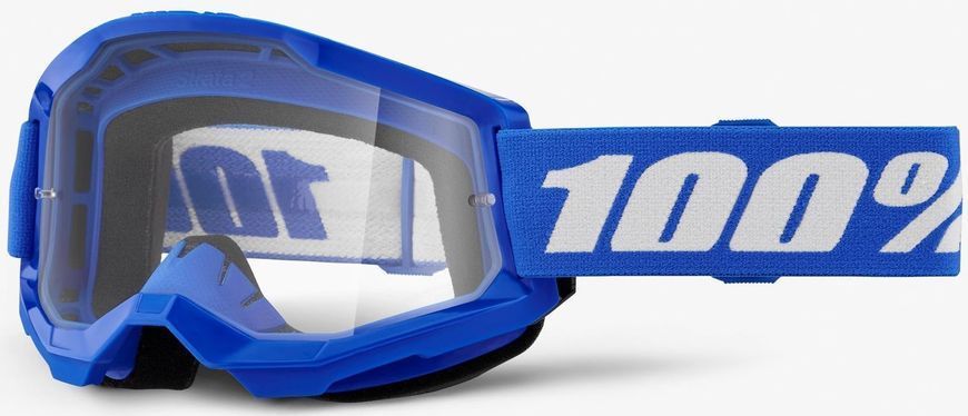 Очки 100% STRATA 2 Goggle Blue - Clear Lens, Clear Lens 50027-00014 фото