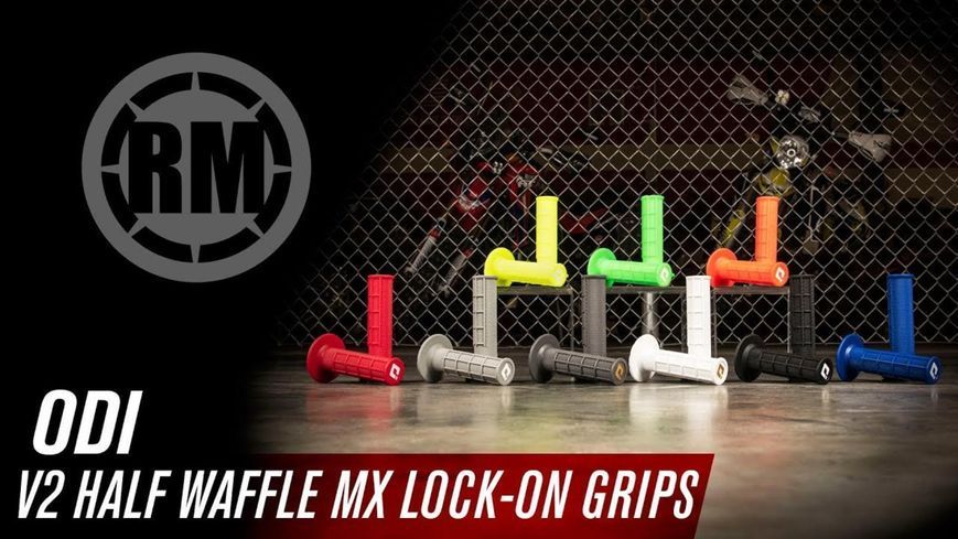 Мото грипсы ODI No-WAFFLE MX V2 Lock-On Graphite H36NWH фото
