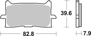 Тормозные колодки SBS Track Days Front Brake Pads, Sinter 940RST фото