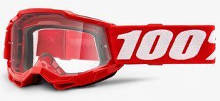 Детские очки 100% ACCURI 2 Youth Goggle Red - Clear Lens, Clear Lens 50321-101-03 фото