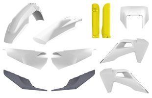 Пластик Polisport ENDURO kit - Husqvarna (20-) [White/Yellow], Husqvarna 91021 фото