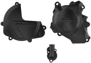 Комплект Polisport Clutch & Ignition Cover - Honda [Black] 90961 фото