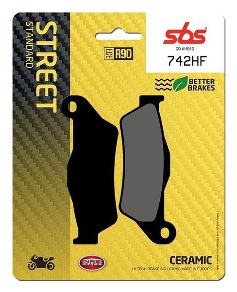 Тормозные колодки SBS Standard Brake Pads, Ceramic 742HF фото