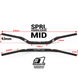 Руль ONEGRIPPER #1 SPRL (Spiral) Handlebar MID - 93mm OGHB-SPRL-MID-BL фото 1