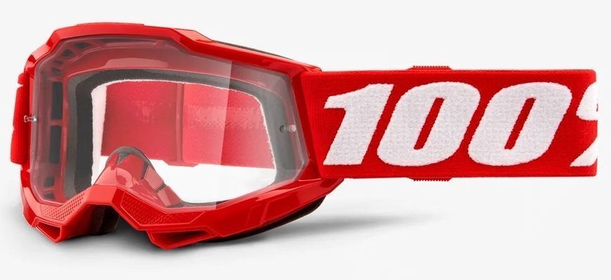 Детские очки 100% ACCURI 2 Youth Goggle Red - Clear Lens, Clear Lens 50321-101-03 фото