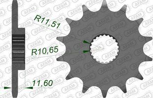 Звезда AFAM 520 Sprocket - Yamaha, 13z 21307-13 фото