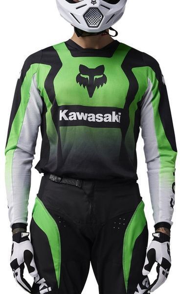 Джерси FOX 180 Jersey - KAWASAKI&reg; [Flo Green], L 33011-395-L фото