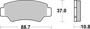 Тормозные колодки SBS Sport Brake Pads, Sinter/Carbon 987SI фото