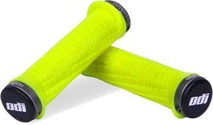 Гріпси ODI Troy Lee Designs Signature MTB Lock-On Bonus Pack Yellow w/Graphite Clamps (жовті з графітовим замком) D30TLY-GR фото