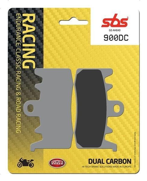 Гальмівні колодки SBS Road Racing Front Brake Pads, Dual Carbon 900DC фото