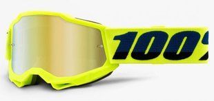 Детские очки 100% ACCURI 2 Youth Goggle Fluo Yellow - Mirror Gold Lens, Mirror Lens 50321-259-04 фото