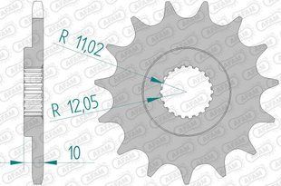 Зірка AFAM 520 Sprocket - BMW, 16z 61301-16 фото