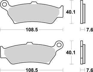Тормозные колодки SBS Performance Rear Brake Pads, Sinter 1005LS фото