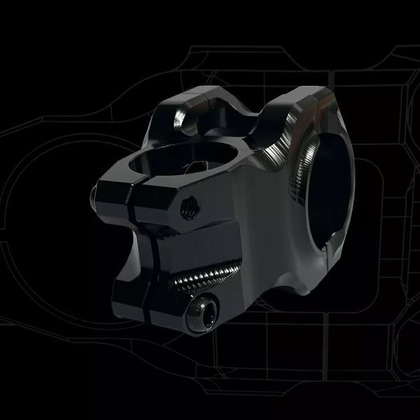 Вынос руля ODI Flight Control Stealth 35mm 0 Rise Black D60FS50-B фото
