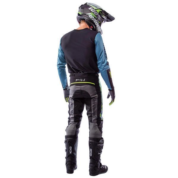Штани FASTHOUSE Grindhouse Pro Apex, Slate/Flo Green - 32 300013-39-32 фото
