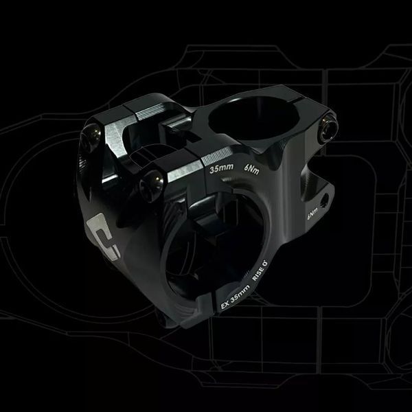 Вынос руля ODI Flight Control Stealth 35mm 0 Rise Black D60FS50-B фото