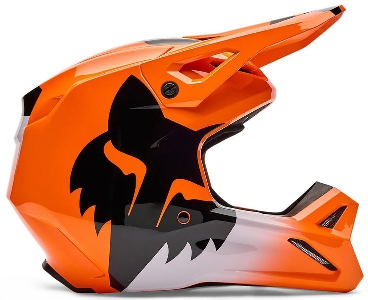 Шлем FOX YTH V1 Helmet - SHIELD [Flo Orange], YL 36387-824-YL фото