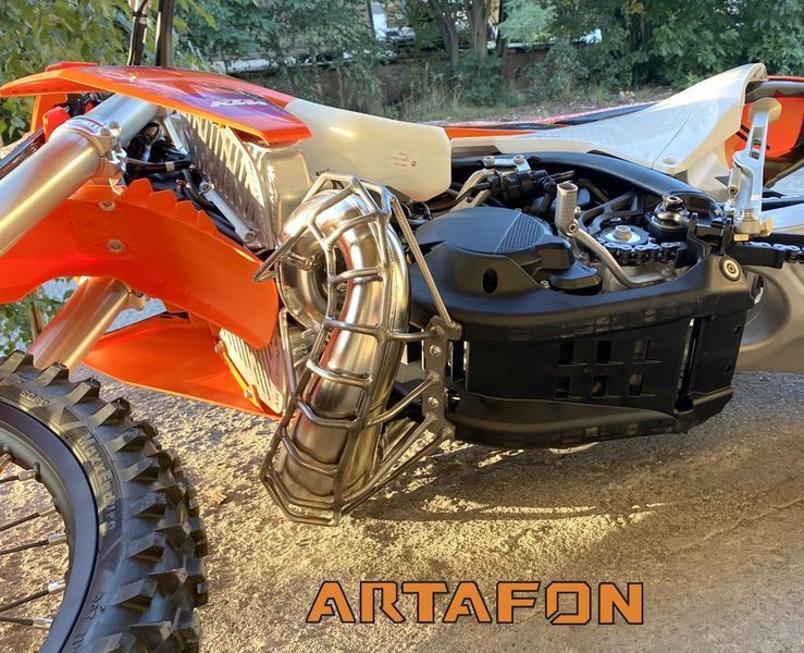 Защита резонатора (клетка) ARTAFON KTM HUSQVARNA GasGas 2027-2024 TBI EXC TE EC 2T 250/300 PG10X фото