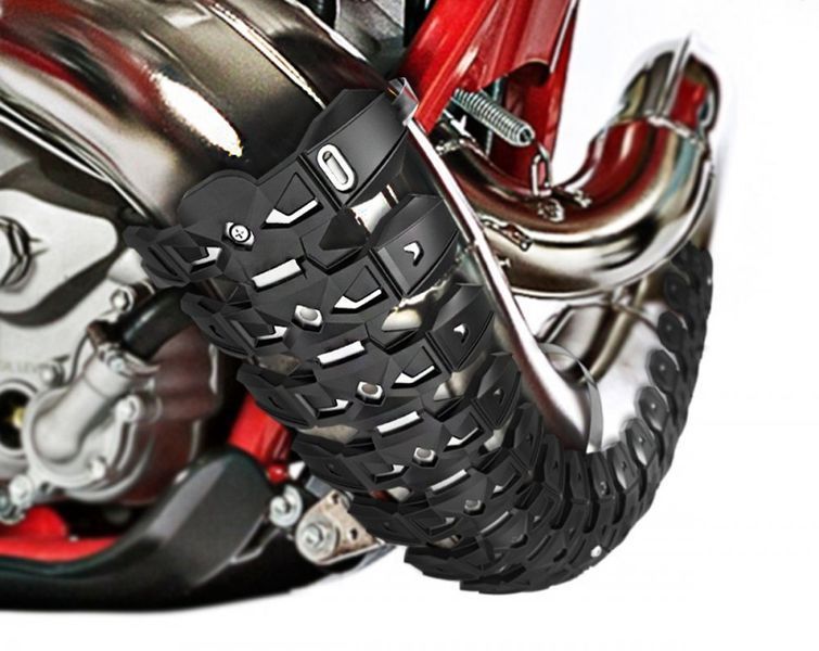 Защита резонатора Polisport Armadillo Pipe Guard [Black], 2T 8469200001 фото