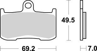 Тормозные колодки SBS High Performance Front Brake Pads, EVO Sinter 782H.HS фото