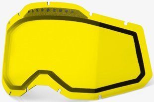 Линза 100% RC2/AC2/ST2 Dual Vented Lens - Yellow, Dual Clear Lens 59082-00003 фото