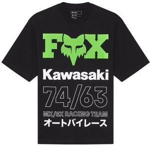 Футболка FOX OVERSIZE Short Sleeve Tee - KAWI&reg; [Black], L 33423-001-L фото