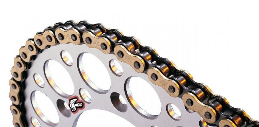 Ланцюг Renthal R1 Chain - 420 [Gold], 420-120L / No Seal C241 фото