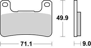 Тормозные колодки SBS Track Days Front Brake Pads, Sinter 806RST фото
